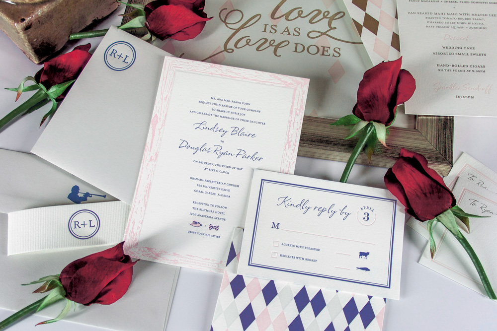 Fresh Impression Letterpress Studio custom wedding invitations