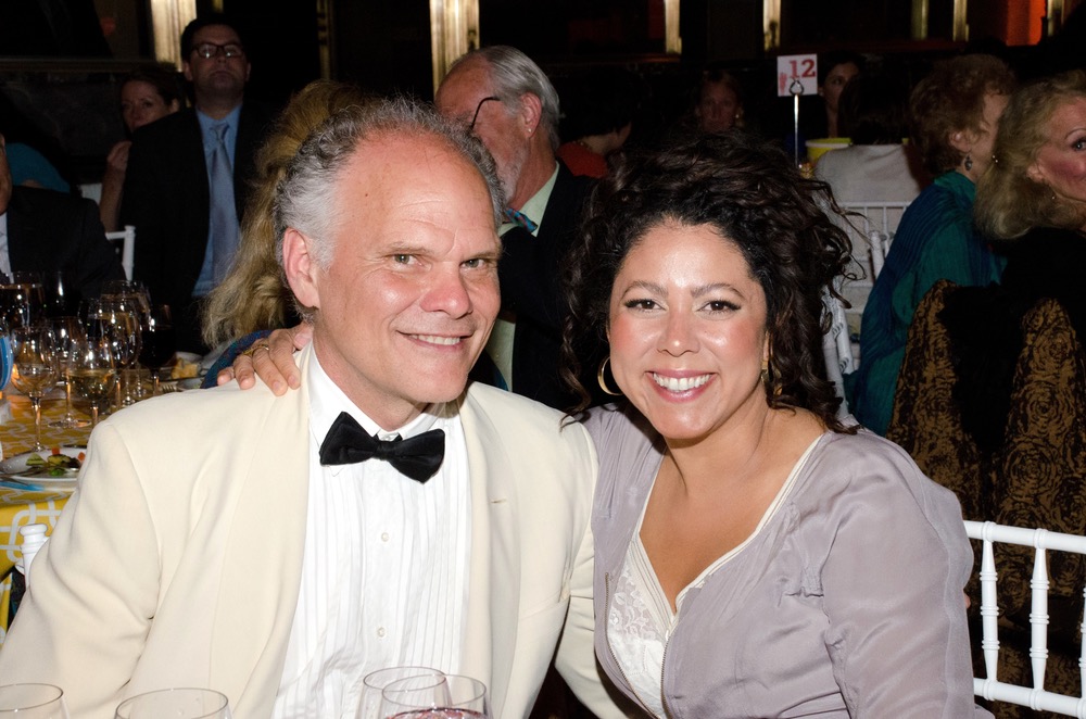 Designer Tucker Robbins with Evette Ríos from ABC’s The Chew attend the Ms. Foundation’s Gloria Awards