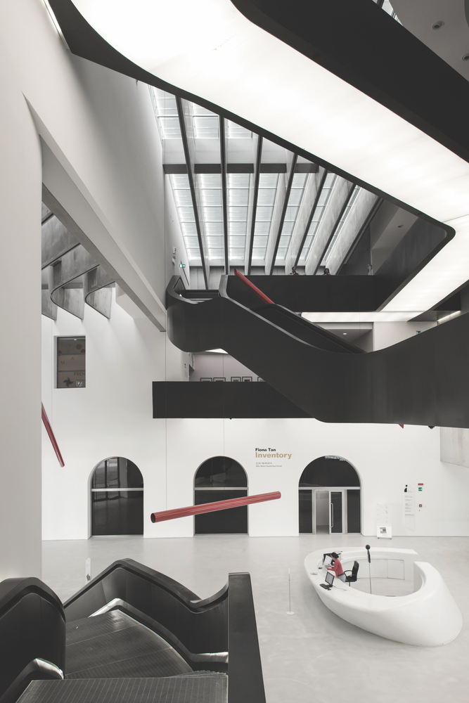Interior of the Museum of XXI Century Arts (the MAXXI) in Rome, Italy Zaha Hadid Architect Architecture