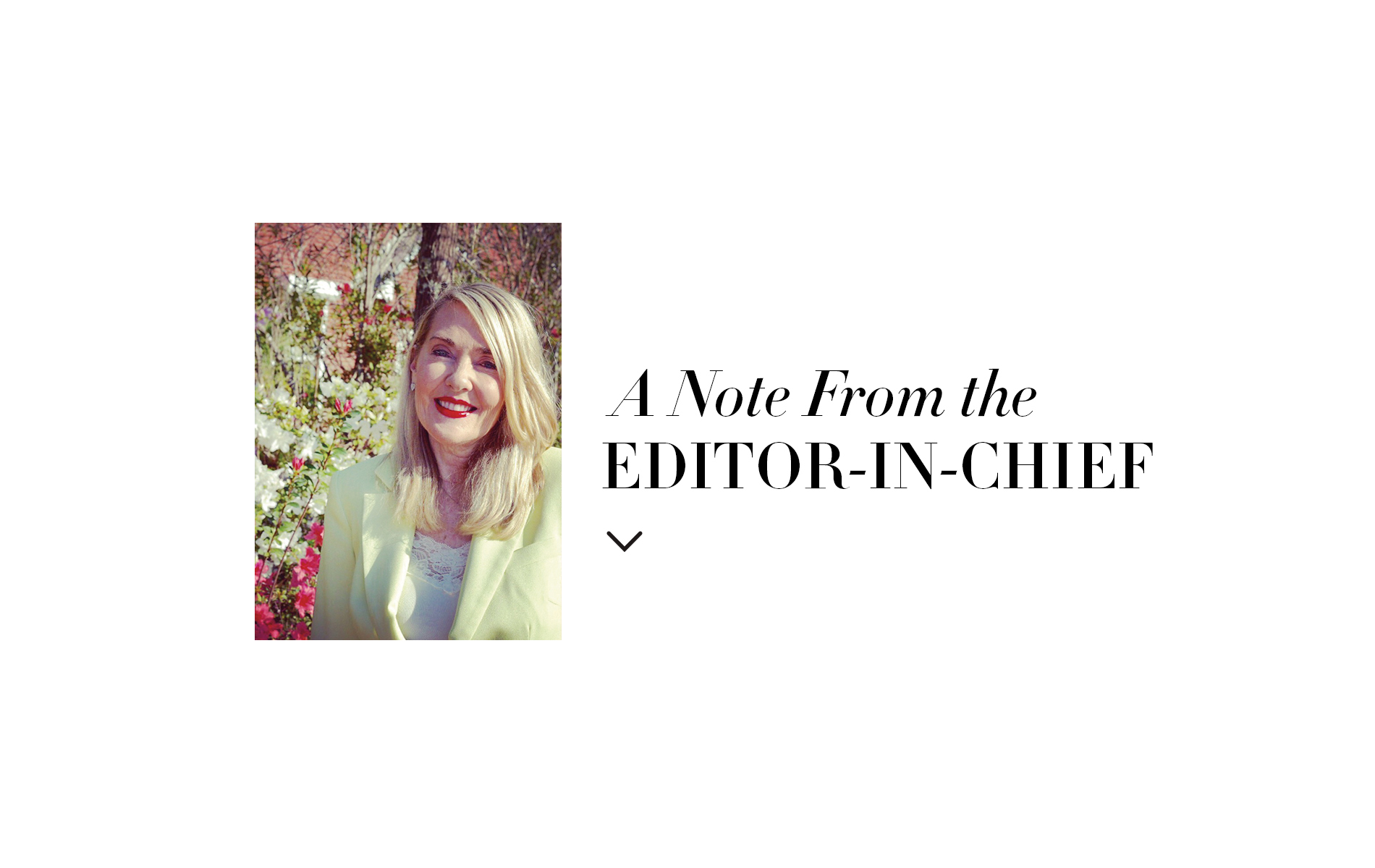 Editor-in-Chief Lisa Burwell VIE Magazine Health & Beauty Issue