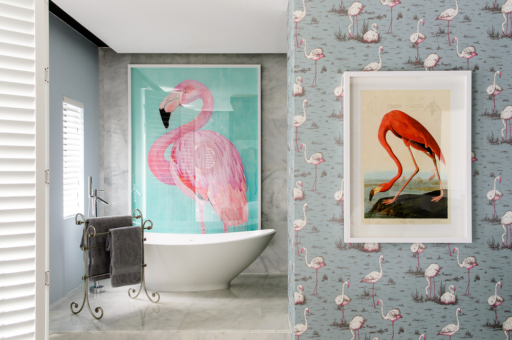 Flamingo room at MannaBay in Cape Town, South Africa