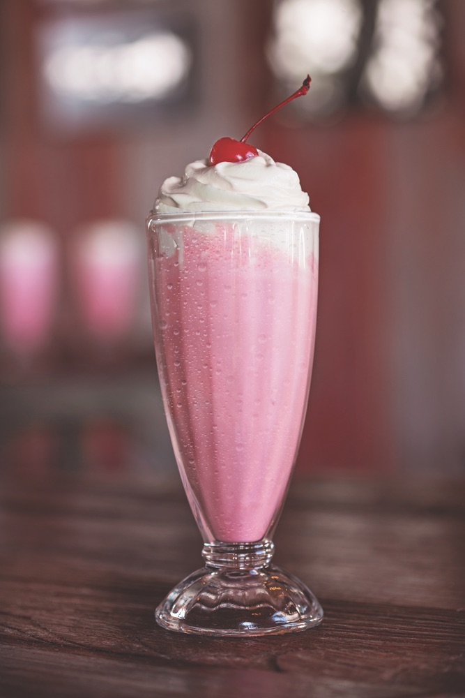 Strawberry Milkshake served at the Acme Ice House, The Village at Seacrest Beach on Scenic Highway 30-A