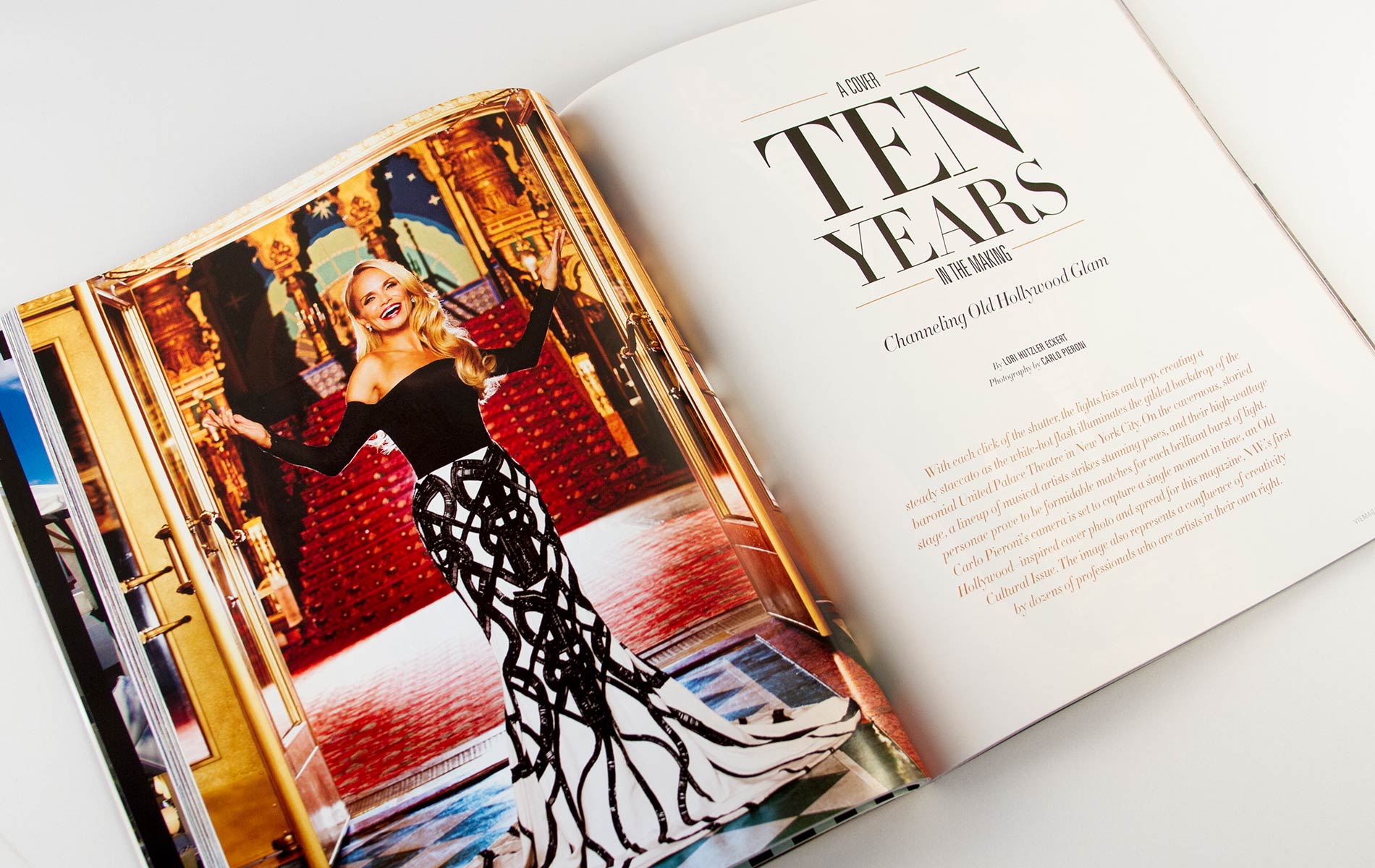 VIE magazine 10 year anniversary Kristin Chenoweth article