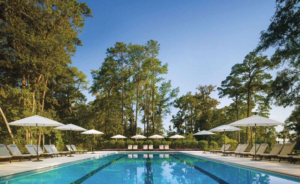 Spa pool at Montage Palmetto Bluff South Carolina