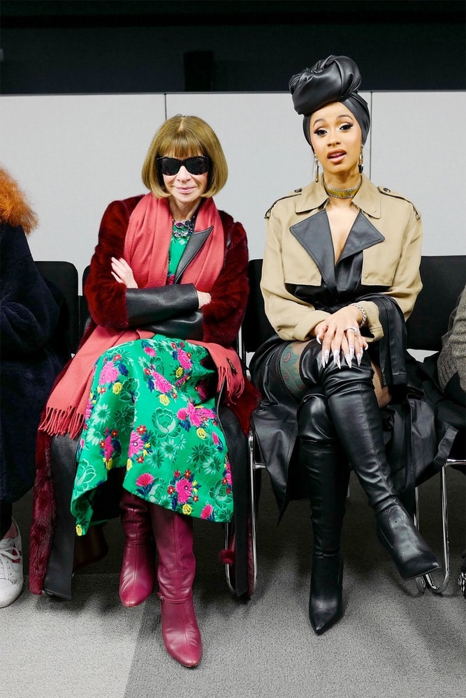 Anna Wintour and Cardi B at Alexander Wang NYFW F/W 2018