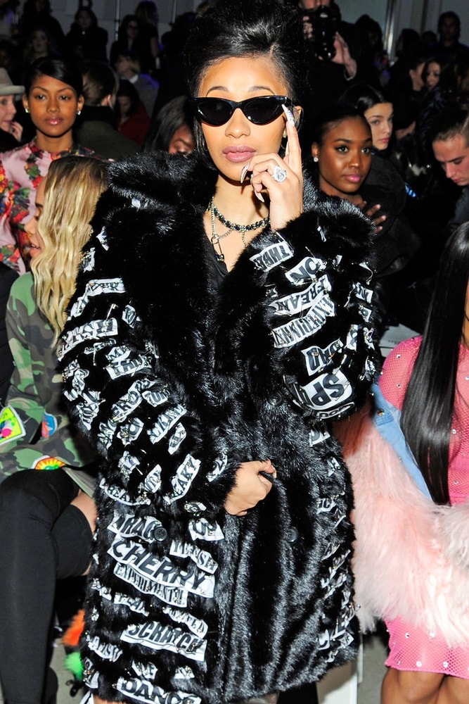 Cardi B at Jeremy Scott's NYFW F/W 2018 show