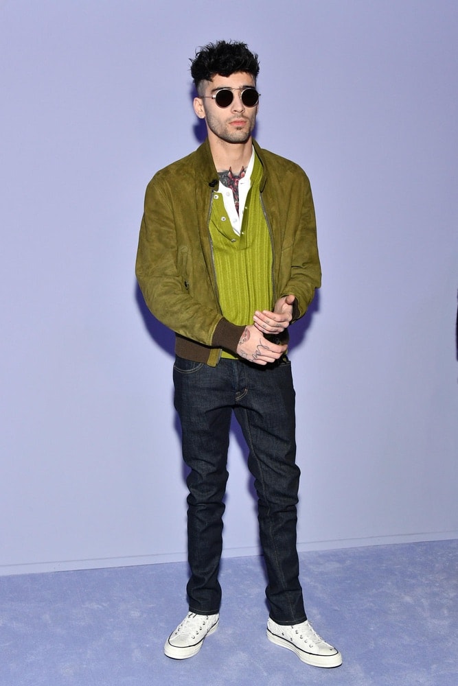 Zayn Malik in Tom Ford at Tom Ford's Fall 2018 NYFW show. Photo by Dia Dipasupil/Getty Images