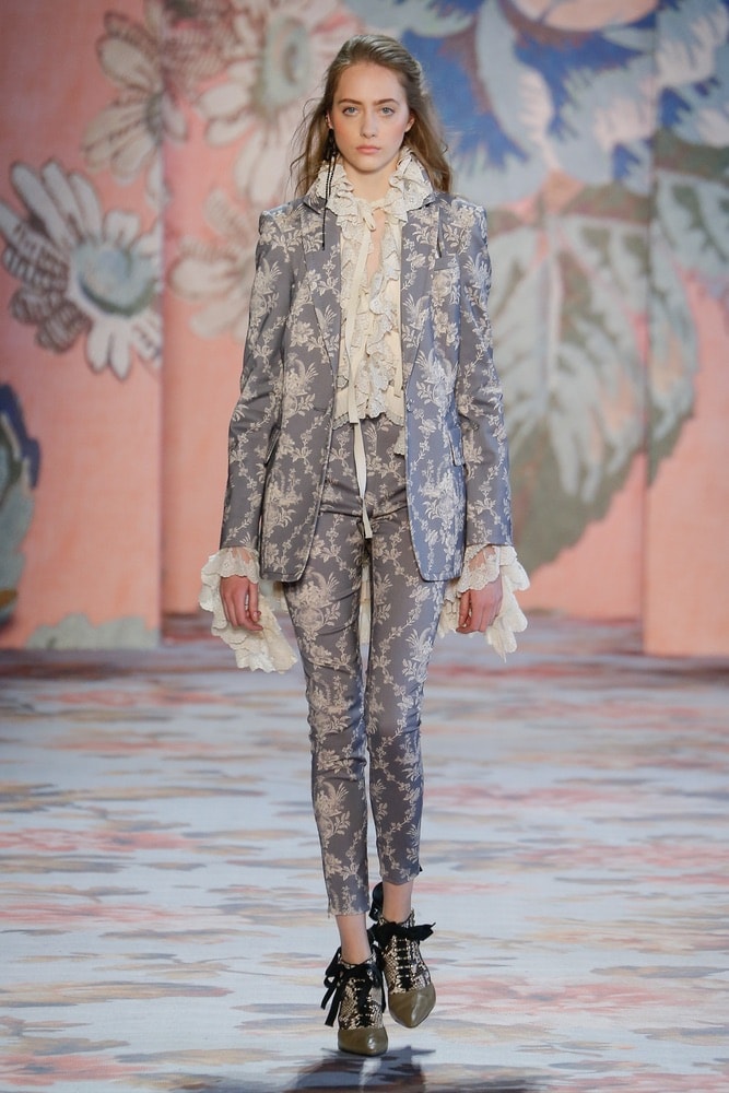 Lia Pavlova walking for Zimmerman's NYFW F/W 2018 show