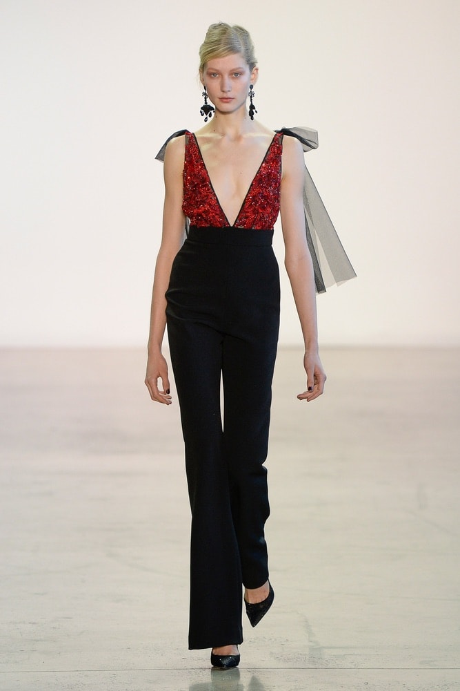 Badgley Mischka runway show at NYFW F/W 2018