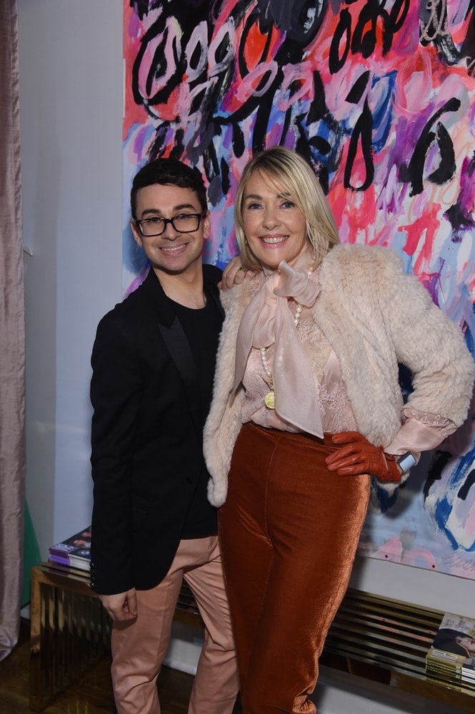 Fashion designer Christian Siriano and VIE Magazine's editor-in-chief Lisa Burwell attend the opening of Christian Siriano's new store, The Curated NYC, hosted by Alicia Silverstone and sponsored by VIE Magazine on April 17, 2018, in New York City. Photography by Jamie McCarthy/Getty Images for Christian Siriano