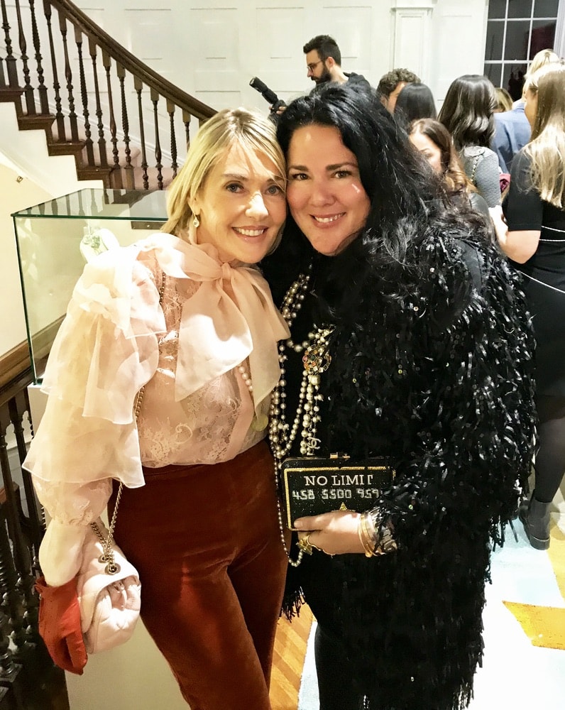 VIE Magazine's editor-in-chief Lisa Burwell and pop artist and VIE's 2018 Couture issue cover girl, Ashley Longshore, attend the opening of Christian Siriano's new store, The Curated NYC, hosted by Alicia Silverstone and sponsored by VIE Magazine on April 17, 2018, in New York City.
