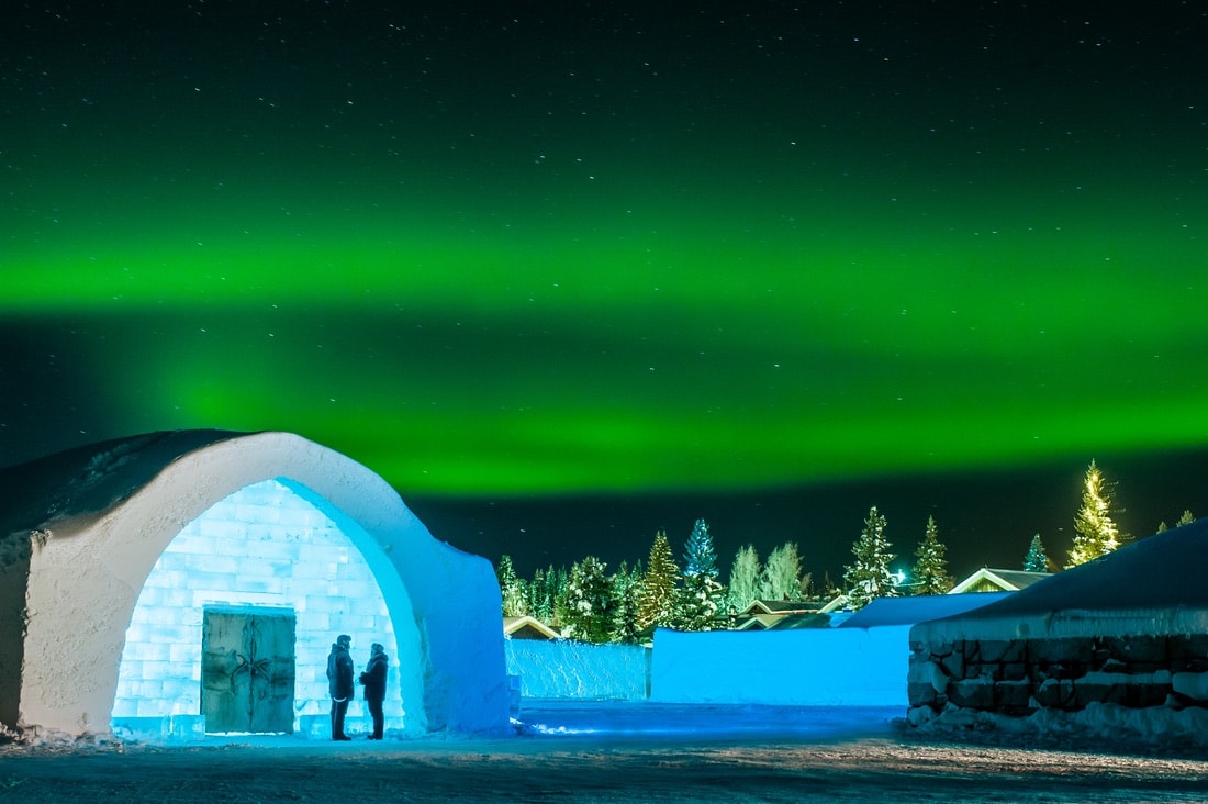 The northern lights at the ICEHOTEL, VIE Magazine June 2018
