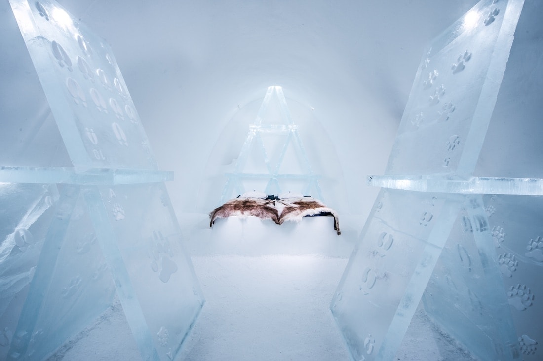 A room at the ICEHOTEL, VIE Magazine June 2018