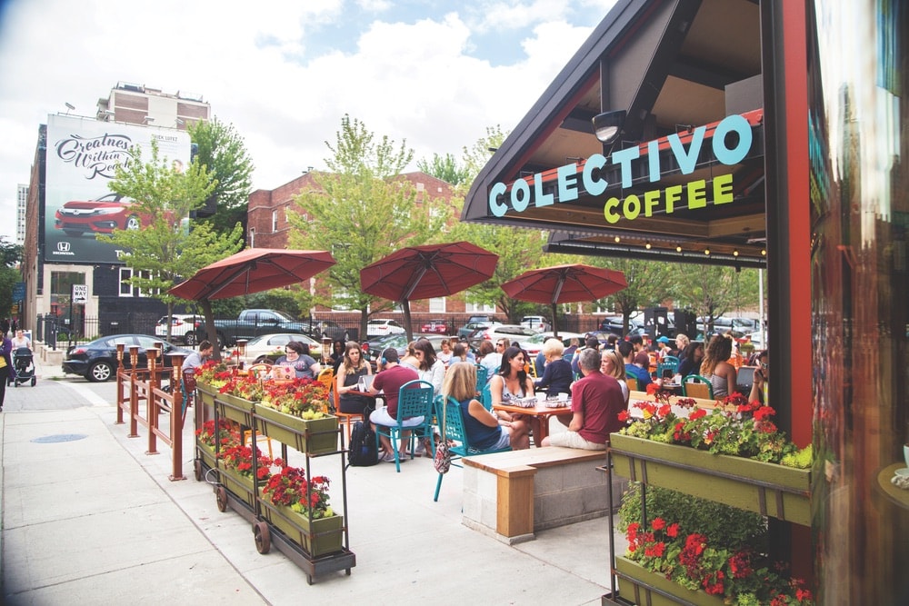 Hit Colectivo Coffee at Lincoln Park for a buzzy outdoor meeting spot.