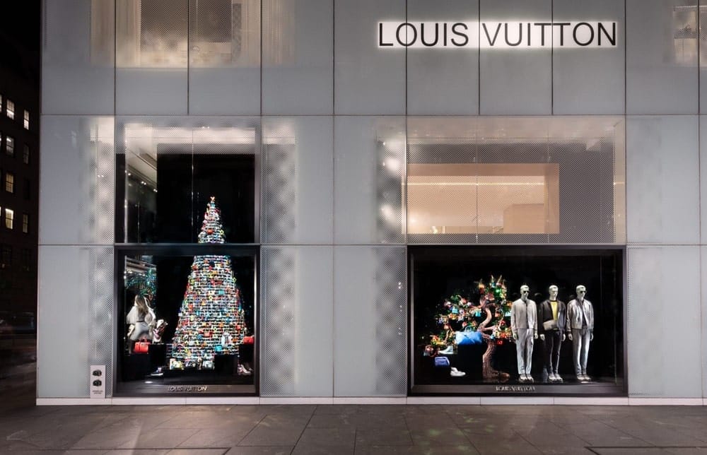 Louis Vuitton Holidays window display at Sacks Fifth Avenue luxury  department store in Manhattan – Stock Editorial Photo © zhukovsky #135626656