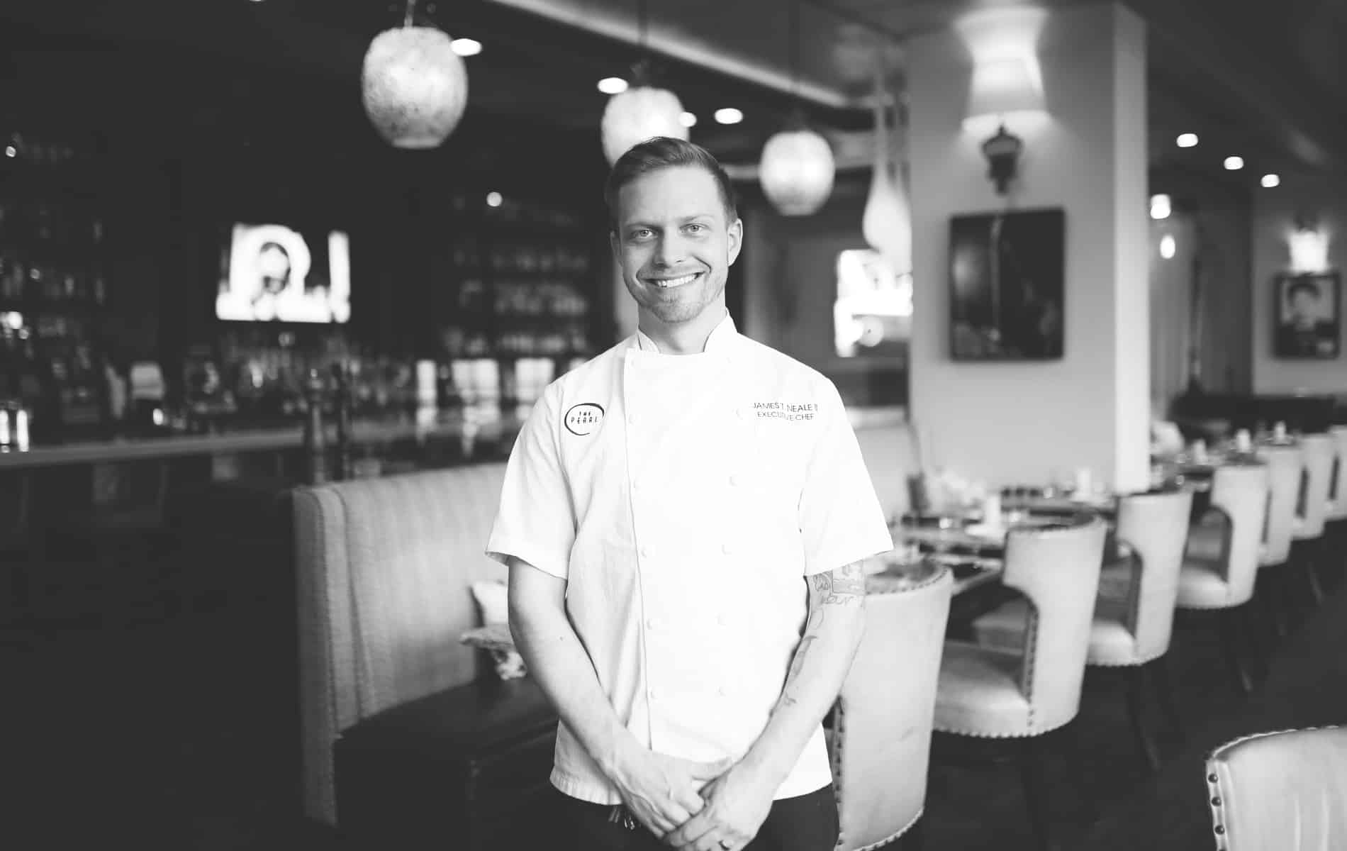 Chef James Neale of Havana Beach Bar & Grill at The Pearl hotel in Rosemary Beach, Florida | Photo by Brenna Kneiss