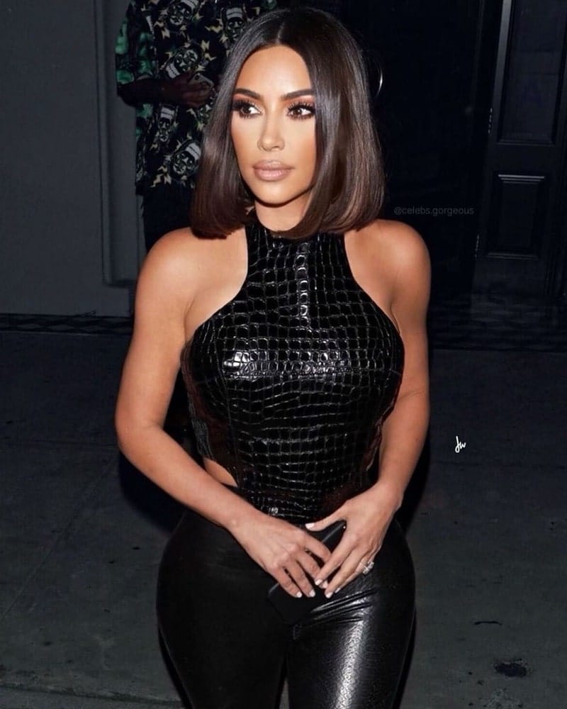 2019 Hair Trends, Kim Kardashian, Chris Appleton, lob hairstyle, Instagram