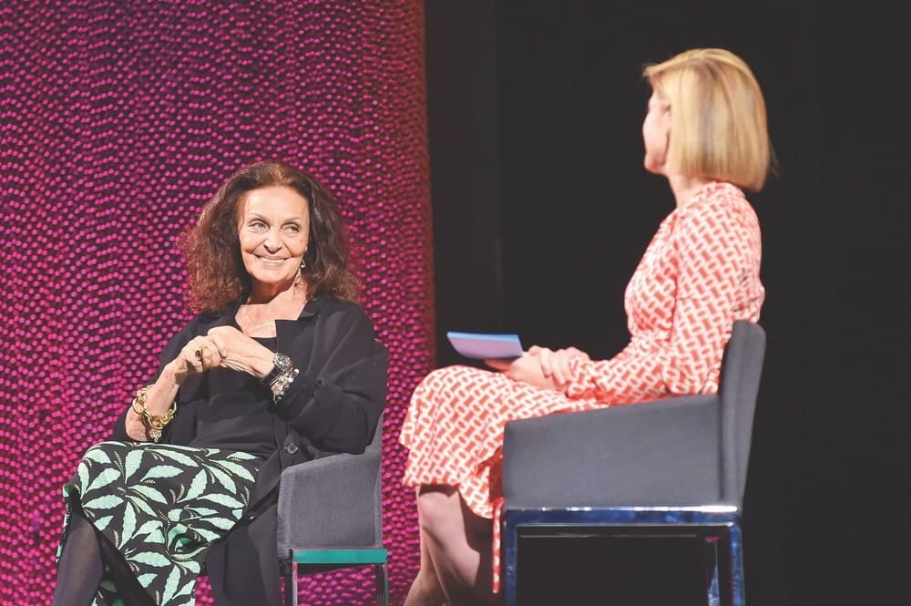 Diane von Furstenberg, Kate Bolduan, Women in the World New York Summit