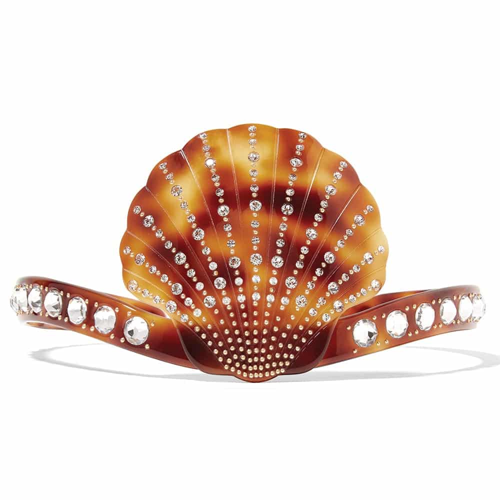 Gucci Crystal-embellished tortoiseshell resin headband