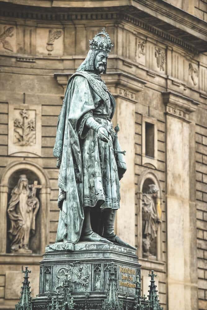 Statue of Holy Roman Emperor Charles IV in Křižovnické Square