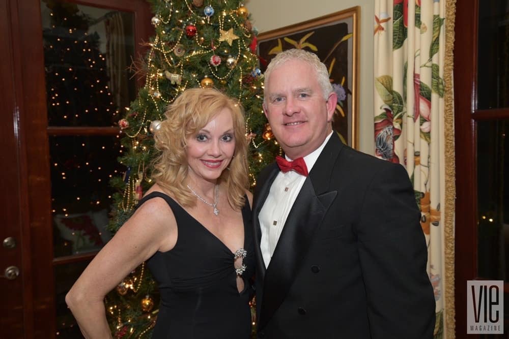 Dana Saffel and Tom Saffell attend Cafe Thirty-A's Christmas Charity Ball benefitting Caring and Sharing of South Walton, in Seagrove Beach, Florida on December 10, 2016