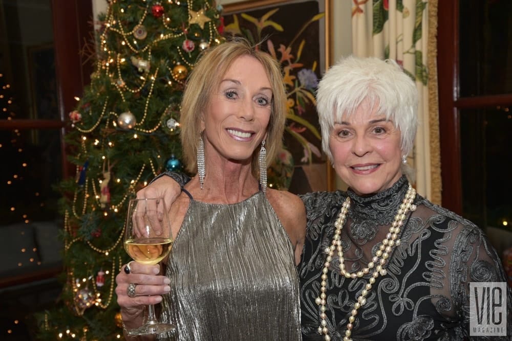 Harriet Crommelin & Alda Sileo attend Cafe Thirty-A's Christmas Charity Ball benefitting Caring and Sharing of South Walton, in Seagrove Beach, Florida on December 10, 2016