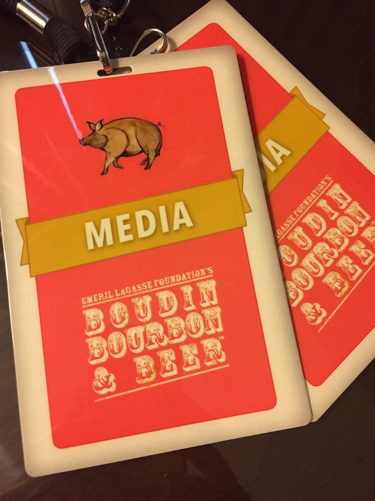 Media passes for the event Boudin Bourbon & Beer 2016