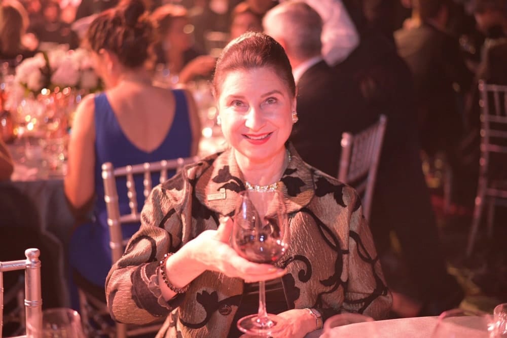 Nell Nolan, society columnist for The New Orleans Advocate, attends Emeril Lagasse Foundation’ Carnivale du Vin gala and charity wine auction at the Hyatt Regency New Orleans’ Empire Ballroom on November 5, 2016.