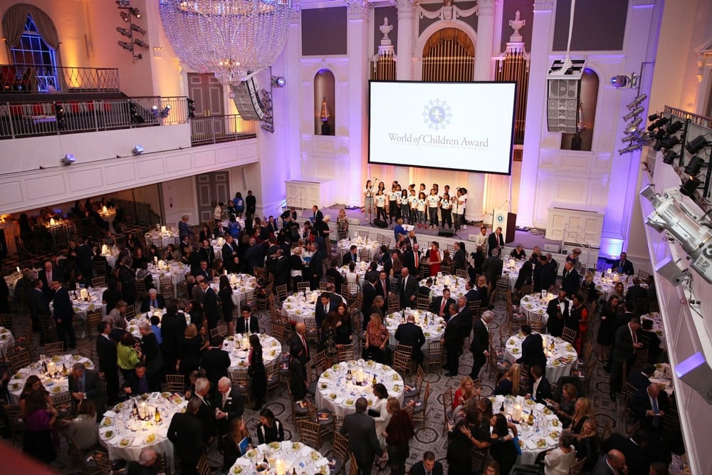 View of the crowd during the World of Children Awards Ceremony