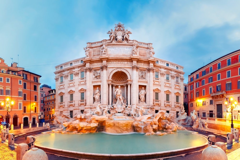 VIE magazine blog webcams at famous places Trevi Fountain Rome Italy