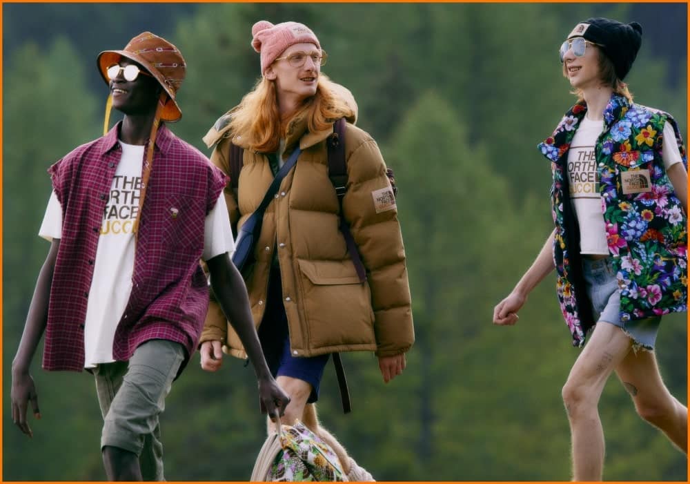 70’s Inspired, Camping, Collaboration, Fashion, Gucci, Gucci Collaboration, Hiking, Outdoor Fashion, Outdoors, The North Face, The North Face Collaboration, The North Face X Gucci