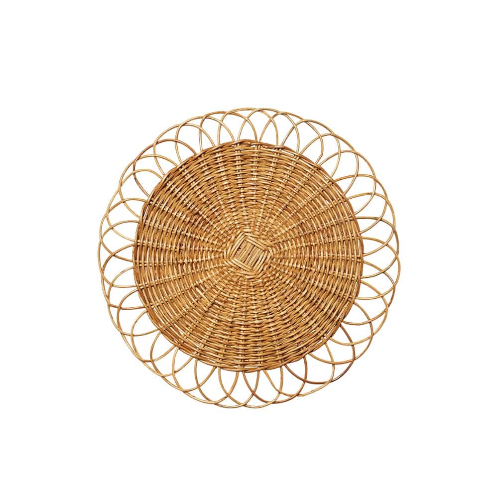 Round Rattan Placemat, Serena & Lily