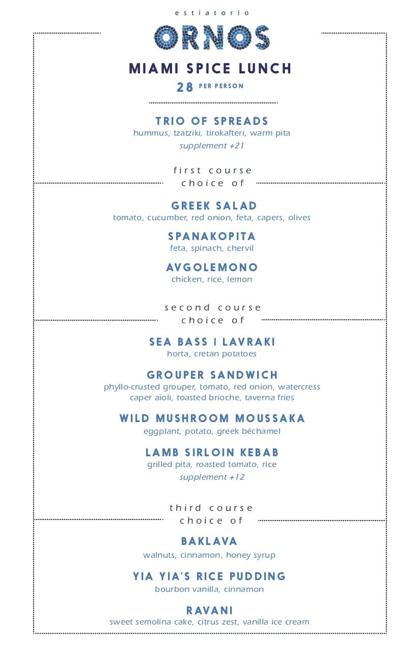 Miami Spice 2024 Menu Britta Leandra