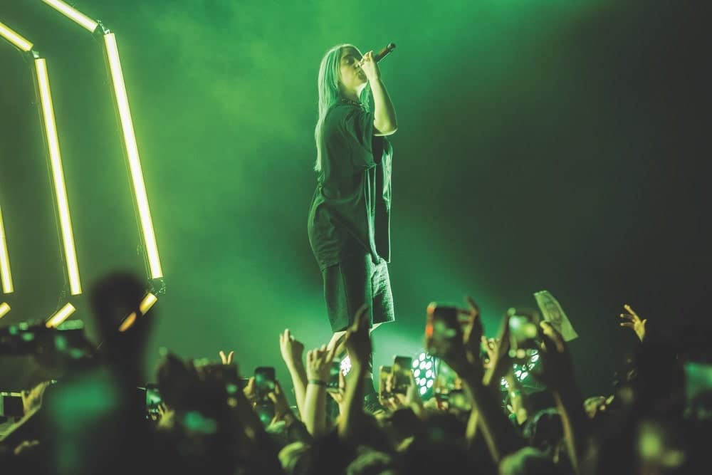 Billie Eilish and Nathan Sheppard are seen at the  Music News  Photo - Getty Images