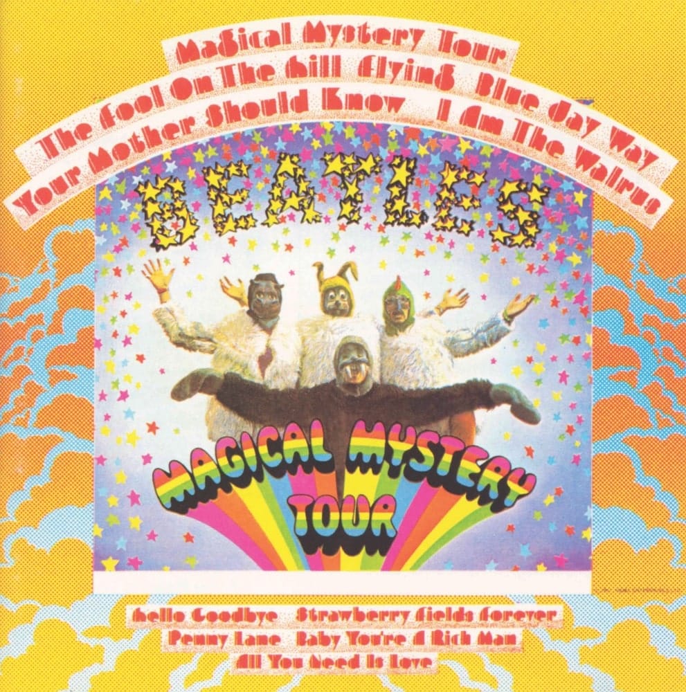 Beatles’ Magical Mystery Tour album cover by John Van Hamersveld
