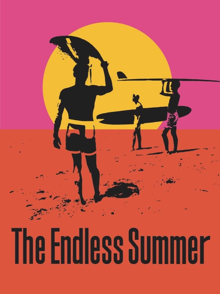 iconic poster for the film The Endless Summer designed by John Van Hamersveld