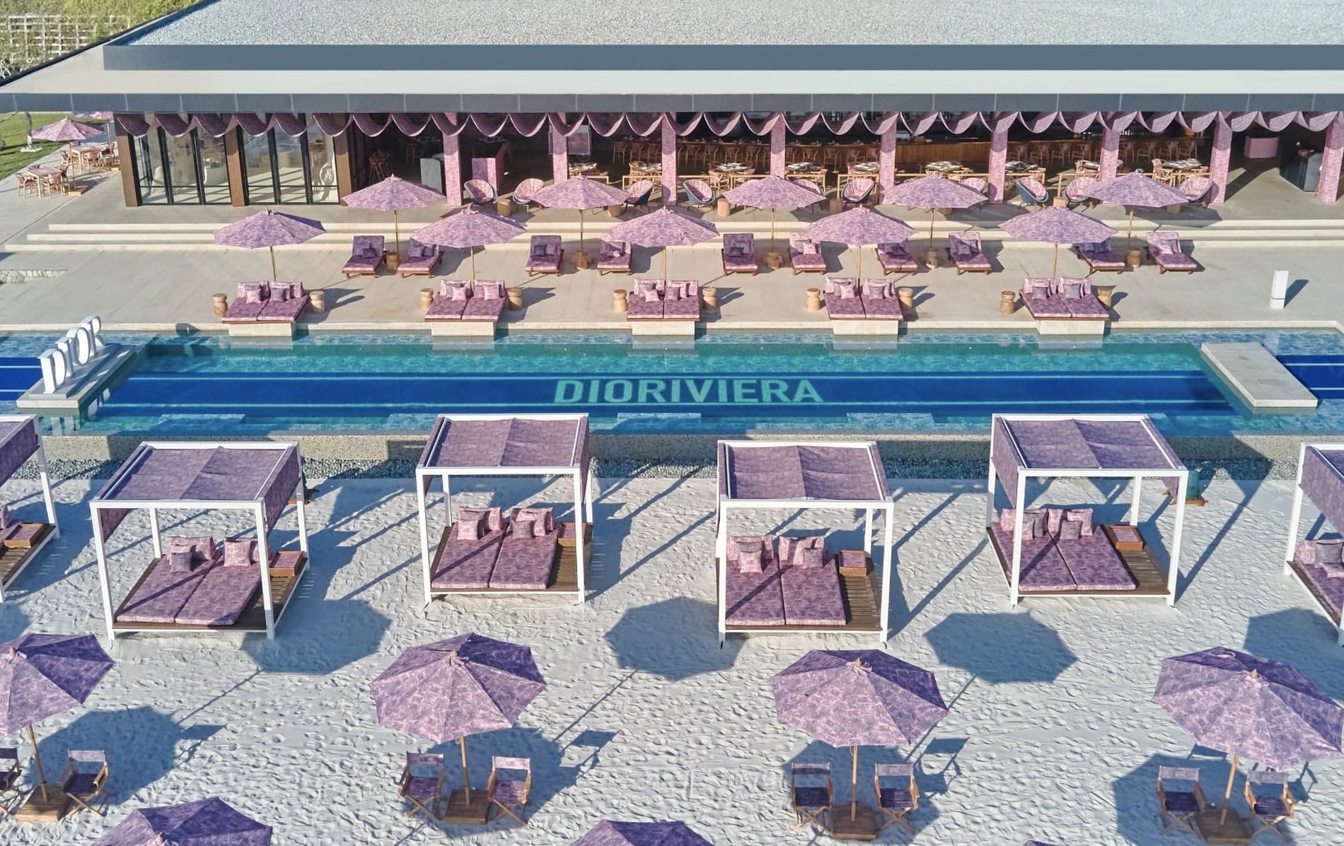 2023 DIOR DIORIVIERA Pink Toile BEACH BAG 2023 Limited Edition