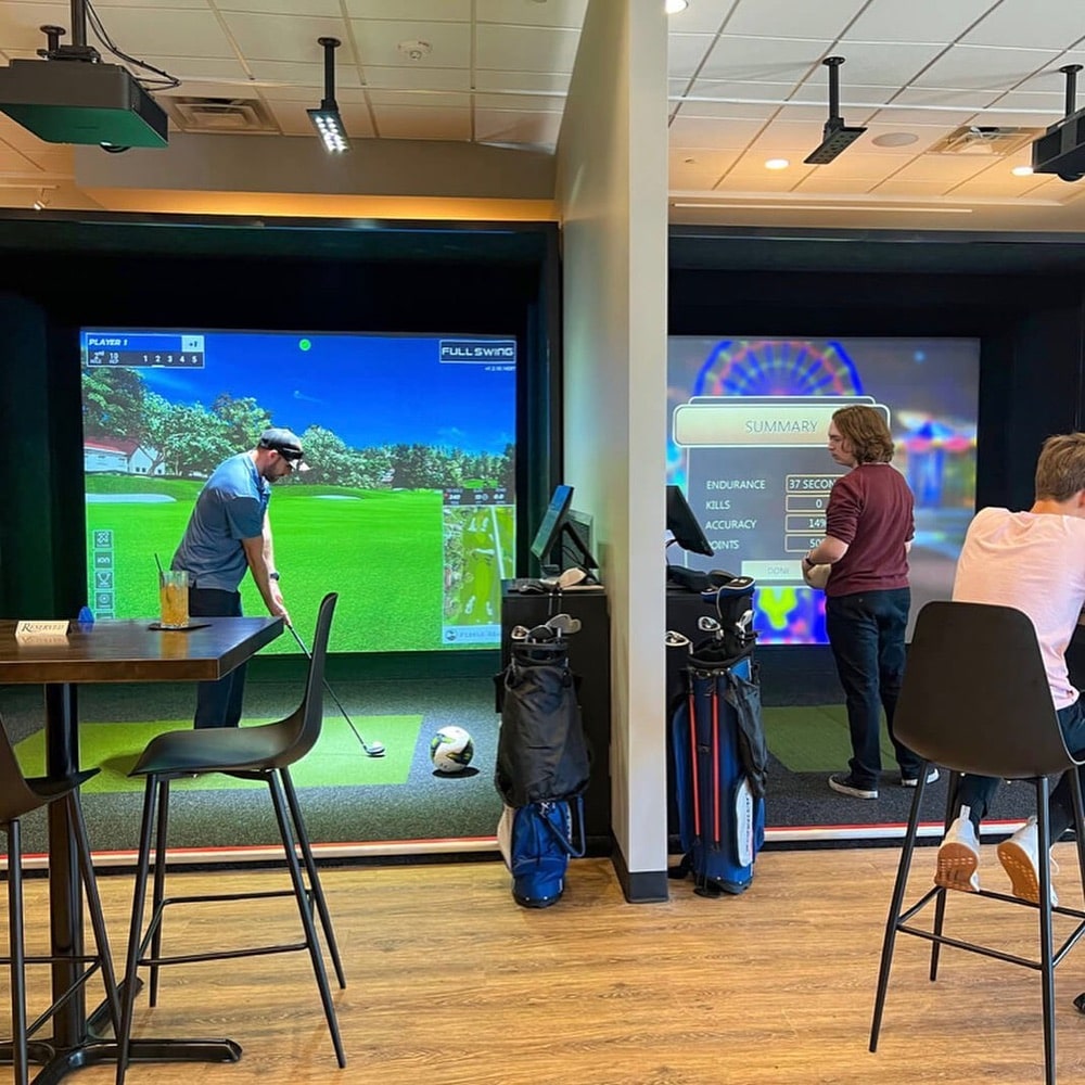 City Food Hall Golf Simulator Bays