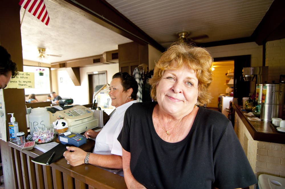 Debbie and Sheila kept things lively at MJ's