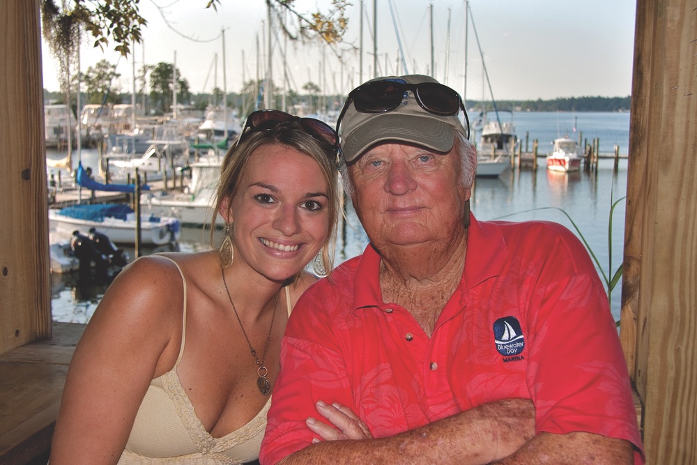 Bluewater Bay Marina owner, Ray Finely, with Niceville native and Schooner's Dockside Oyster Bar manager, Lindsay Hall