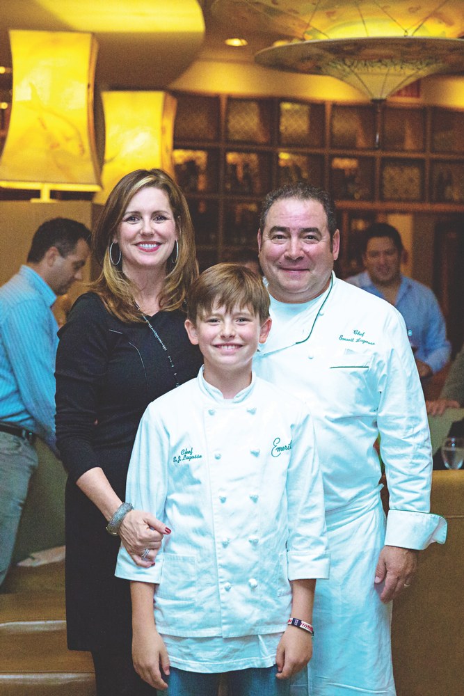 VIE Magazines in depth look at Emeril and Alden Lagasse, A Bountiful Life. Alden and Emeril with their son, EJ. Photo by Jacqueline Ward