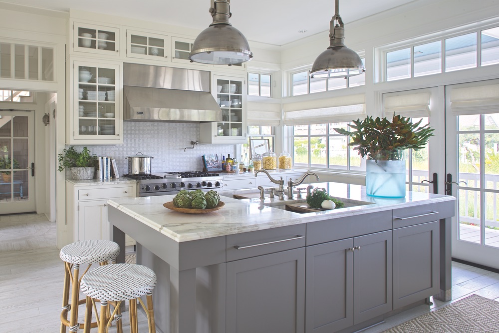 Kitchen of Legacy Home designed by New York Architect John Kirk, residing in WaterSound Beach, Florida VIE Magazine