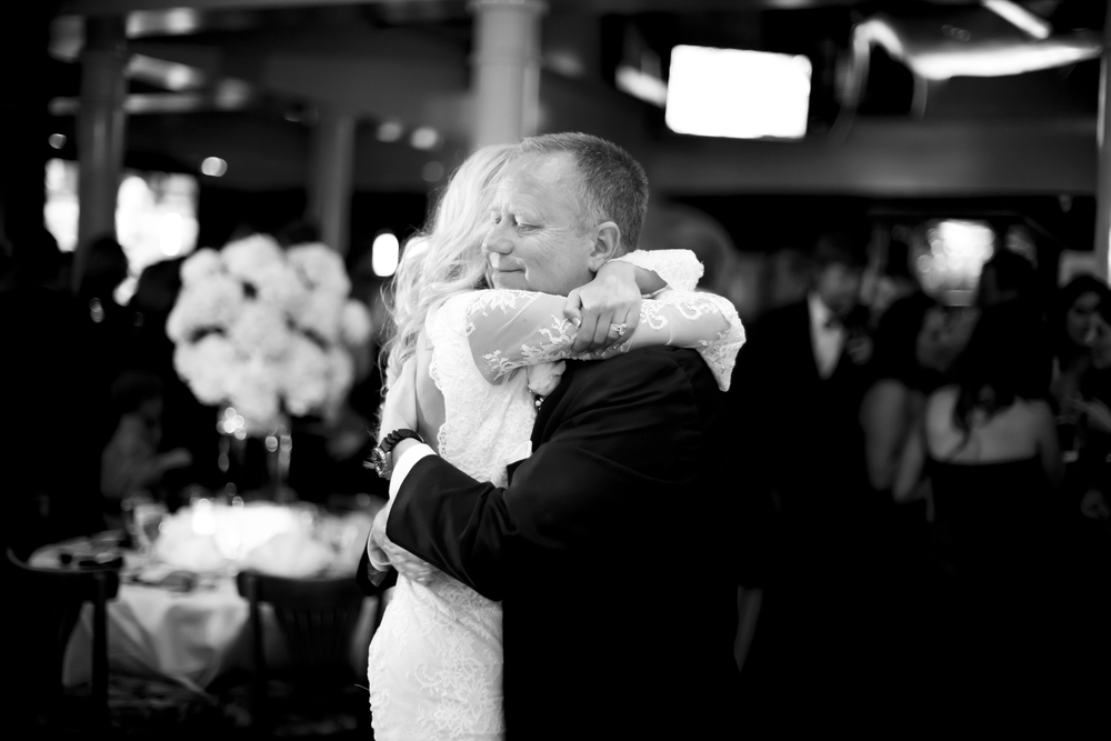 lauren and father at her wedding