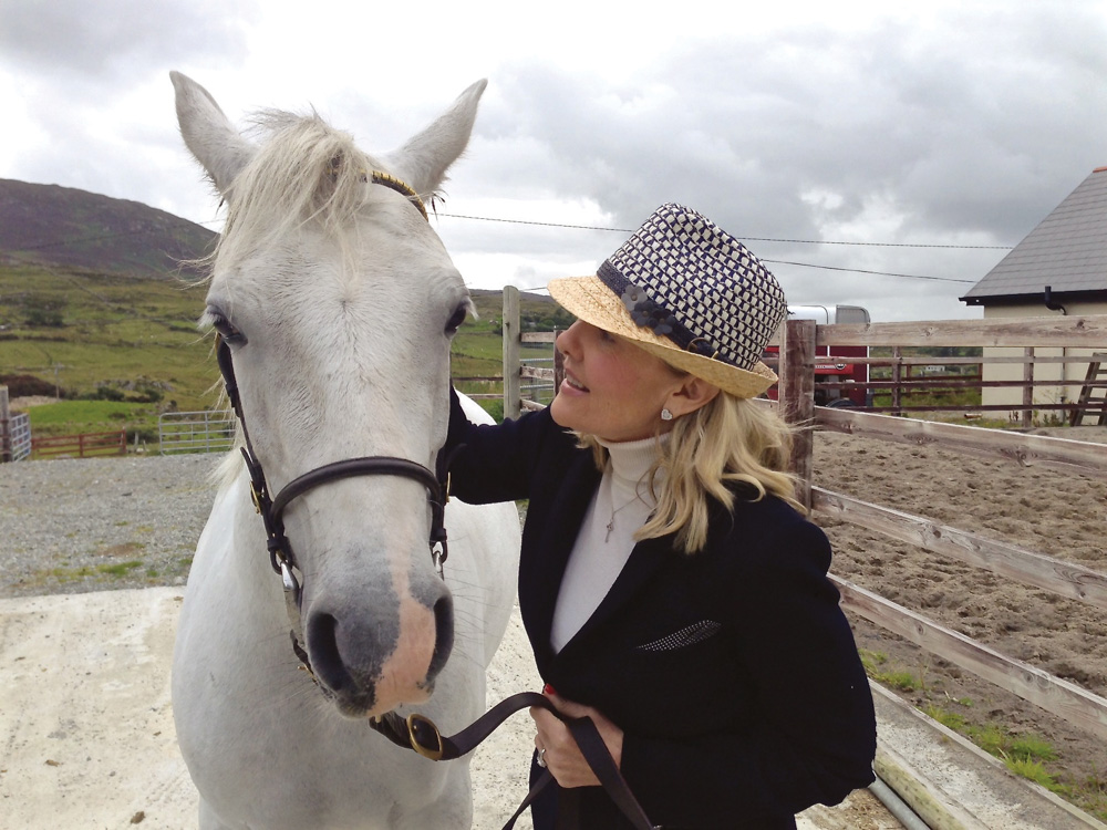 Lisa Burwell and Gentle Meg in Connemara, Ireland Photo by Gerald Burwell