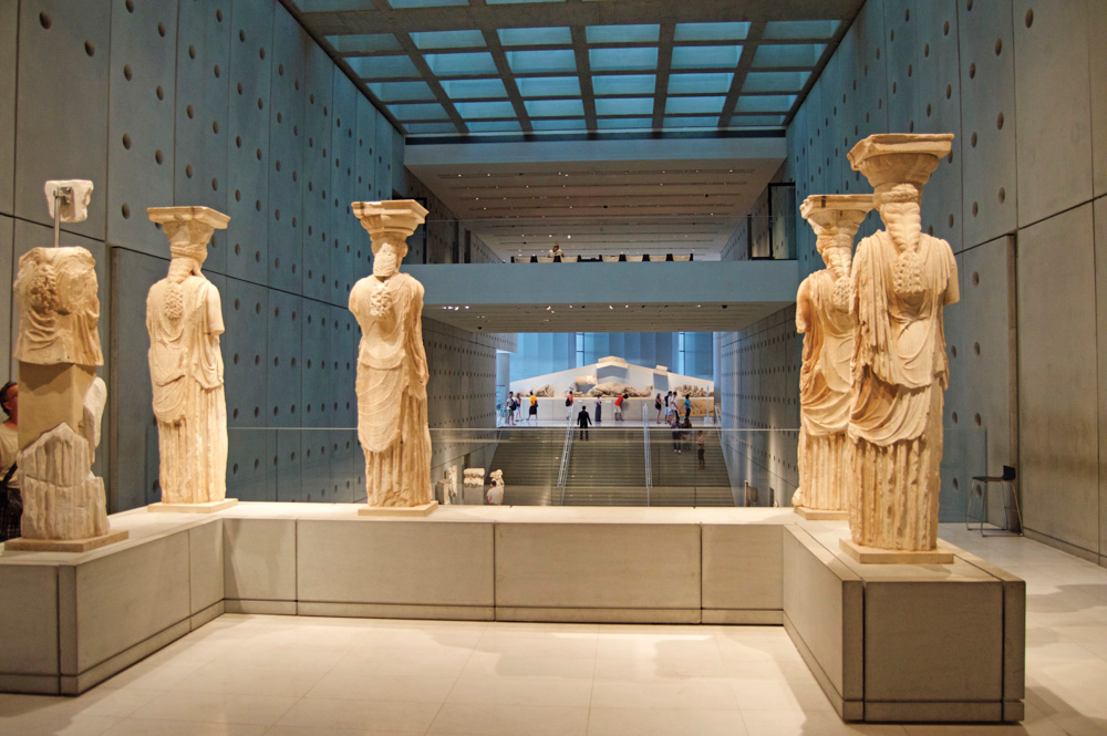 Statues in Greece museum 