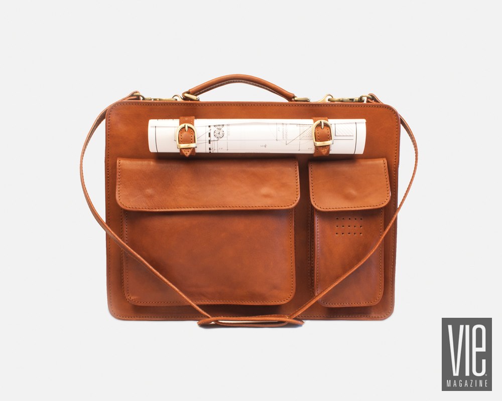Traditional Florentine-style briefcase by I Medici Italian Leather