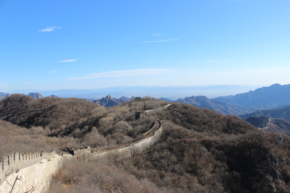 Jiankou's surviving wall snakes like an undulating dragon across northeastern China's rugged peaks.