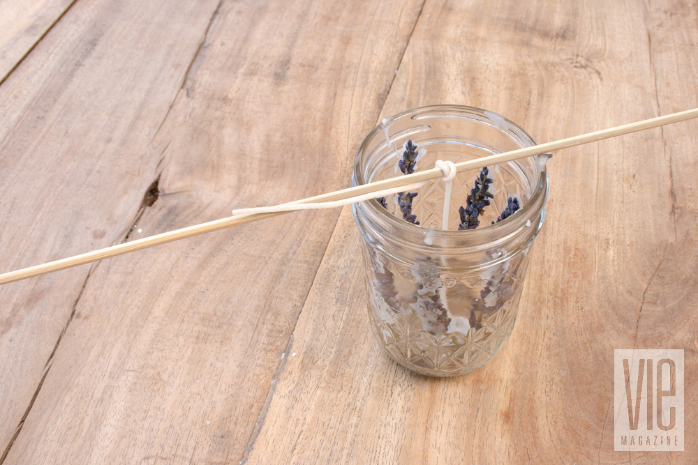 Mason jar with flowers