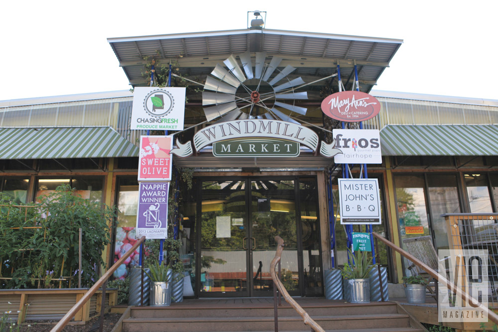 Windmill market in Fairhope, Alabama