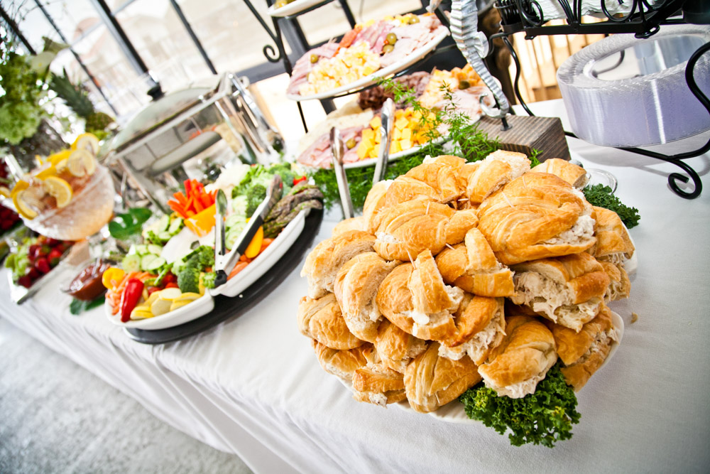 Assortment of sandwiches for reception